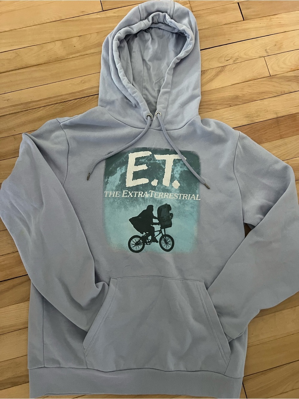 E.T. The Extra-Terrestrial Light Gray Hoodie - L